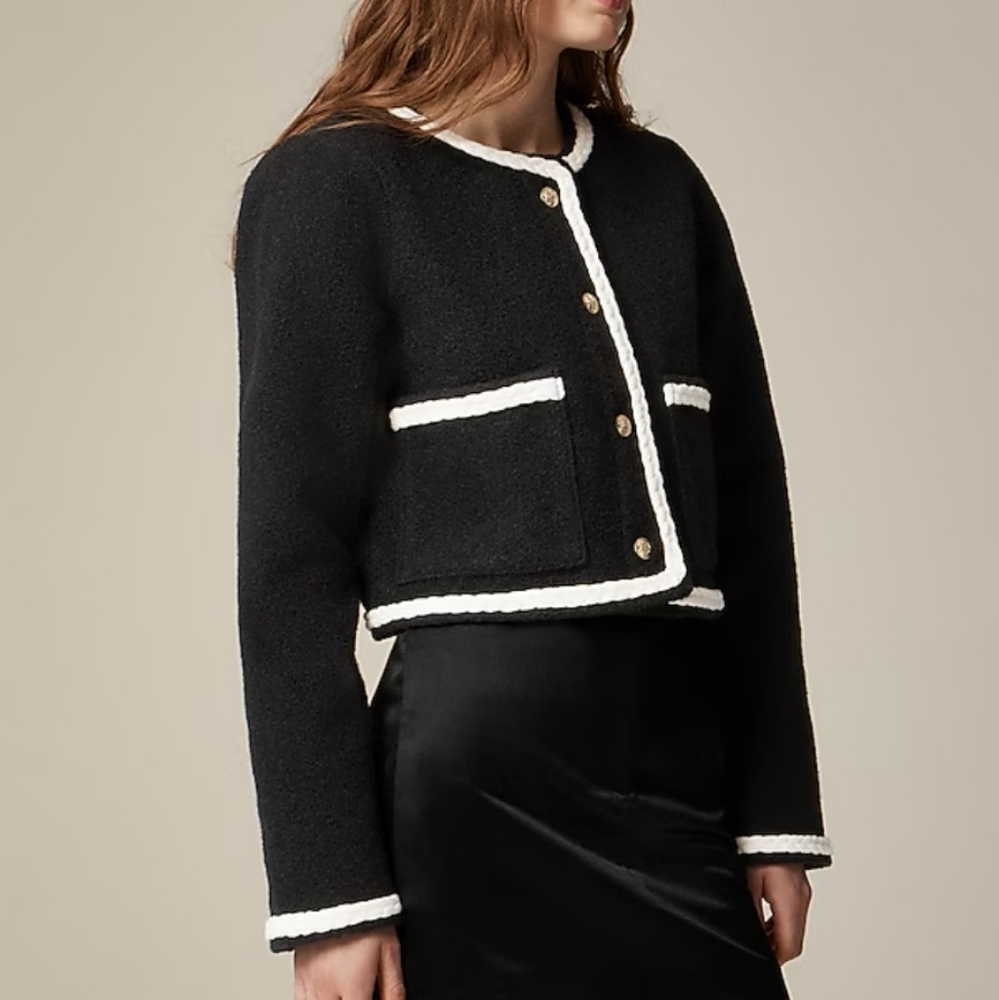 J. Crew Black and White Blazer NWT